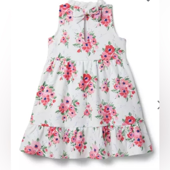 Janie and Jack Floral Halter Ponte Dress - Picture 2 of 3